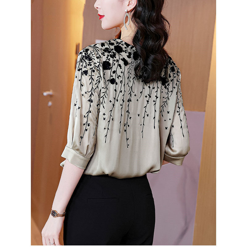 Vintage Elegant Women Silk Sat - огляд і ціна Silk Blouse