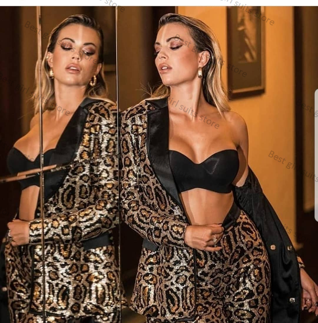 Leopard Printed 2 Piece Women  - огляд і ціна Tailored Trouser Wide