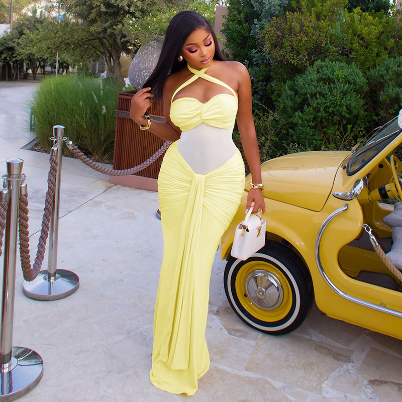 Backless Halter Bodycon Dress  - огляд і ціна Midi Dress