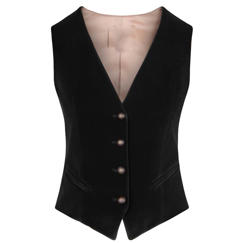 Women's Velvet Vest V-neck 4 B - огляд і ціна Womens Blazer